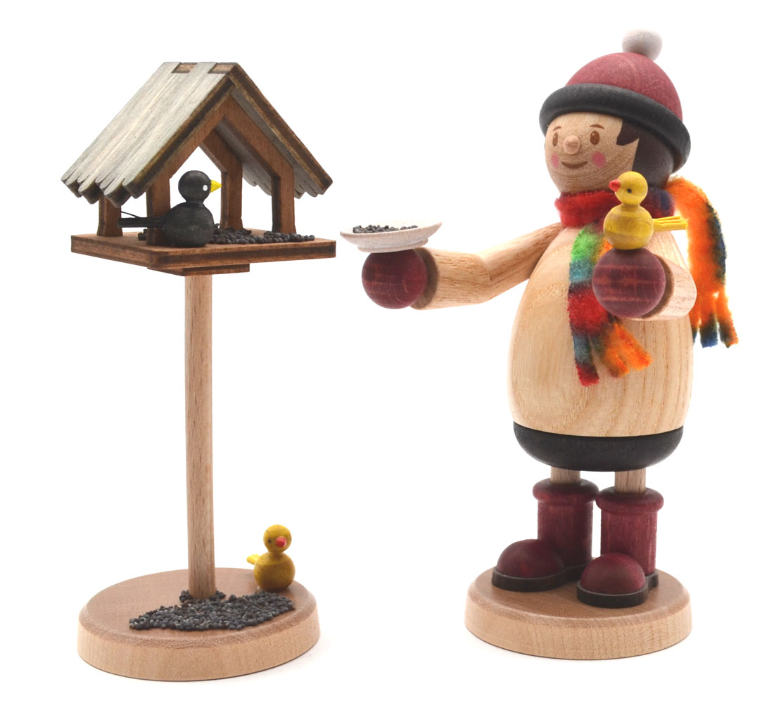 Mäxchen Vogelfütterung mit Vogelhaus ca. 11 cm Neuheit 2025