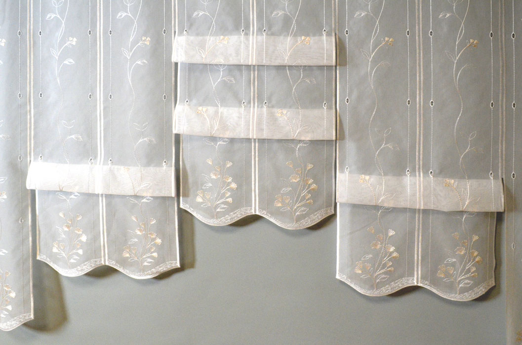 16cm breites Clippanneaux Raffpanneaux Gingko ca.140cm hoch