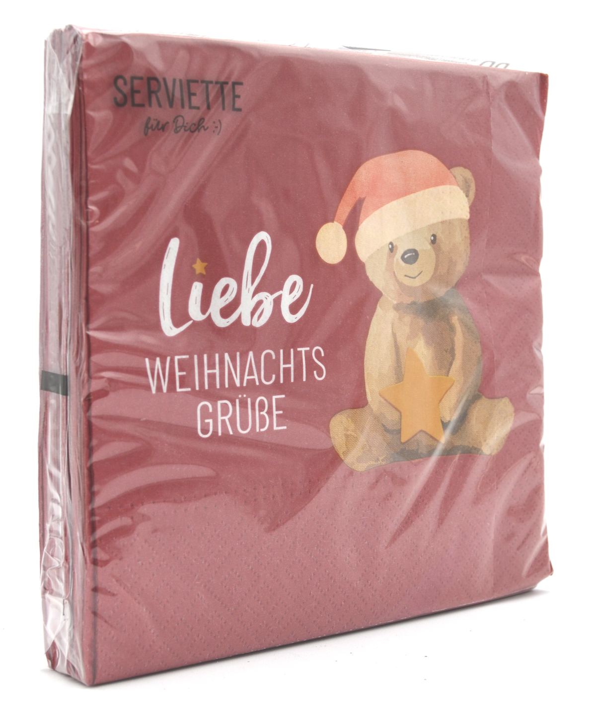 Weihnachts-Lunch-Servietten Bär 20 Stück 33 x 33 cm