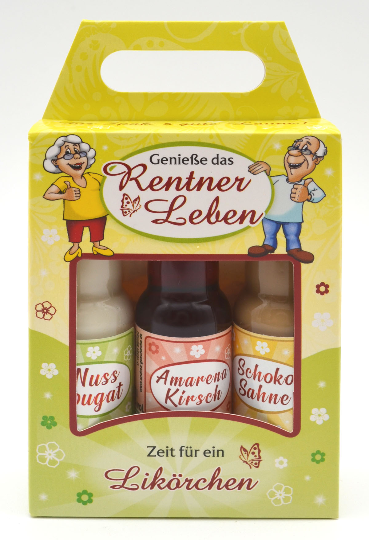 3er Likörbox "Rentner-Leben" je 15%vol. 0,02l 