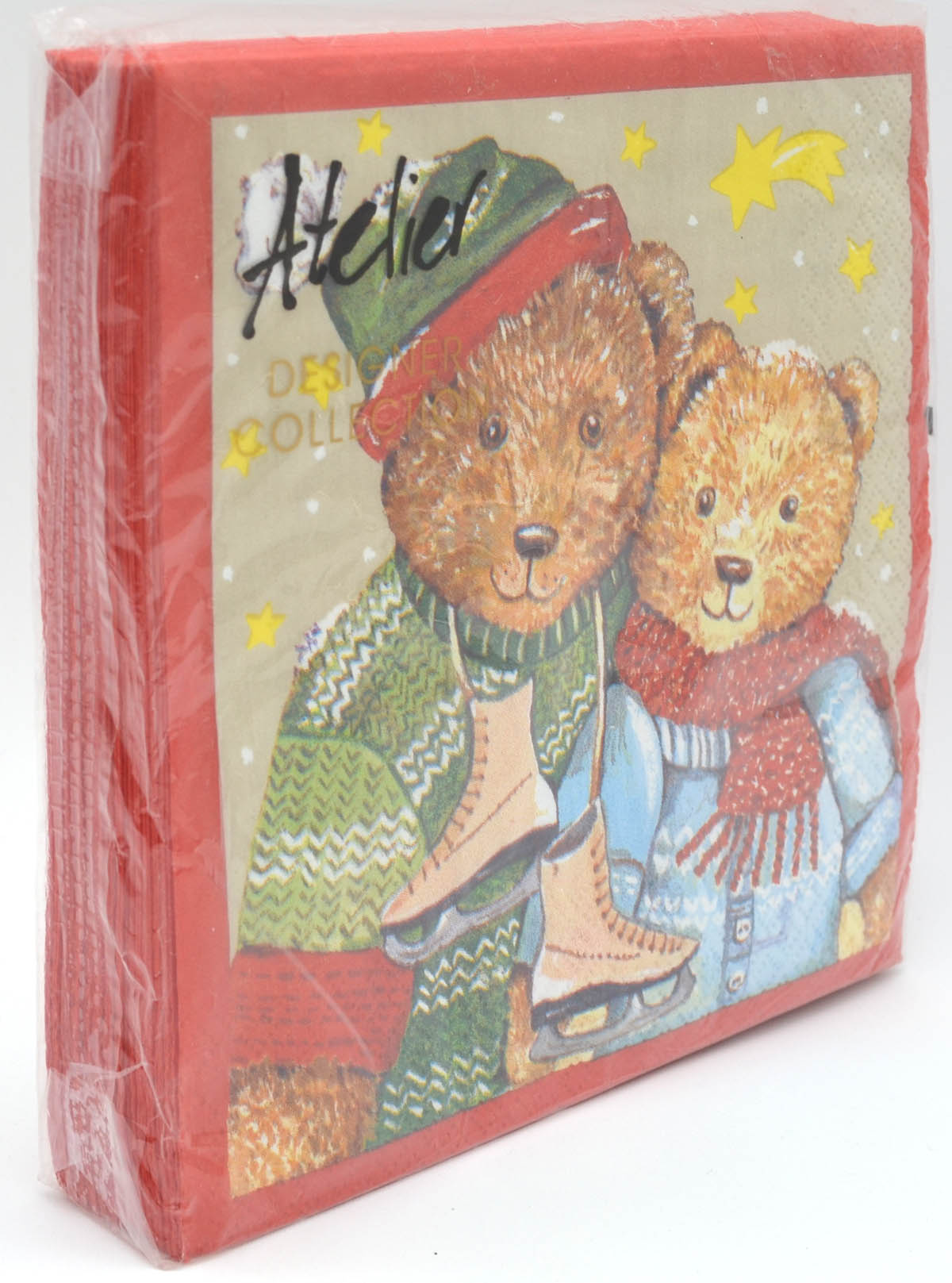 Lunch-Servietten Designer-Collection 20 Stück 33 x 33 cm Bär mit Kind