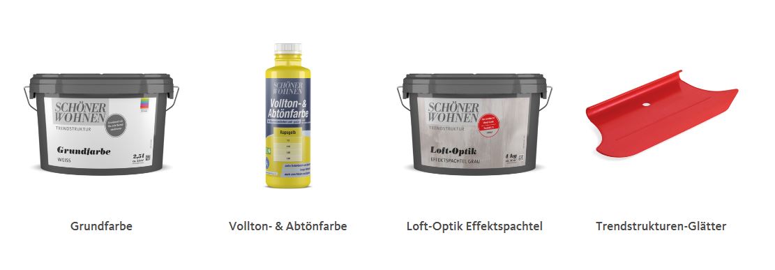 Loft-Optik braun und grau je 4 kg Moderner Used-Look