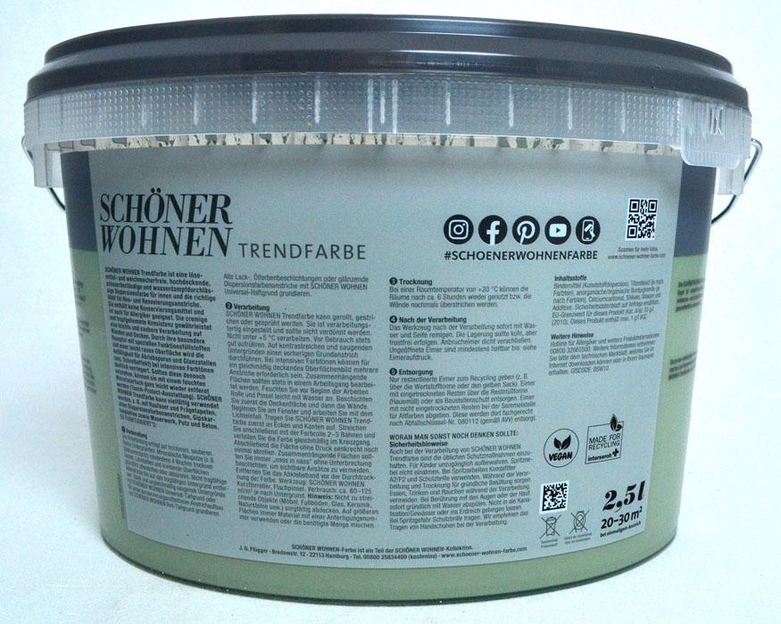 Schöner Wohnen Trendfarbe Olive matt 1 Liter