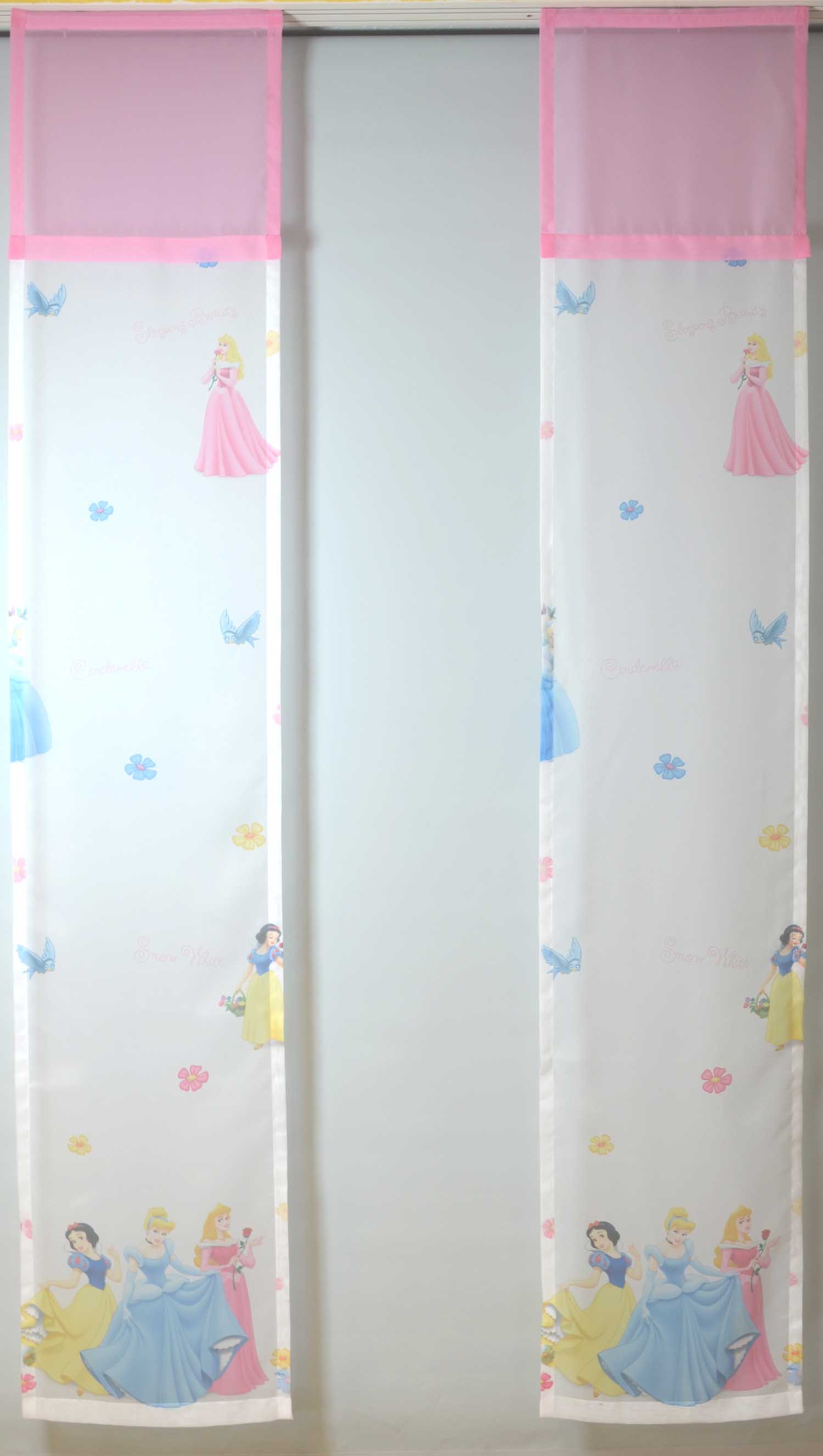 2 Flächenpaneele für Kinderzimmer rosa 40 x 220 cm BxH