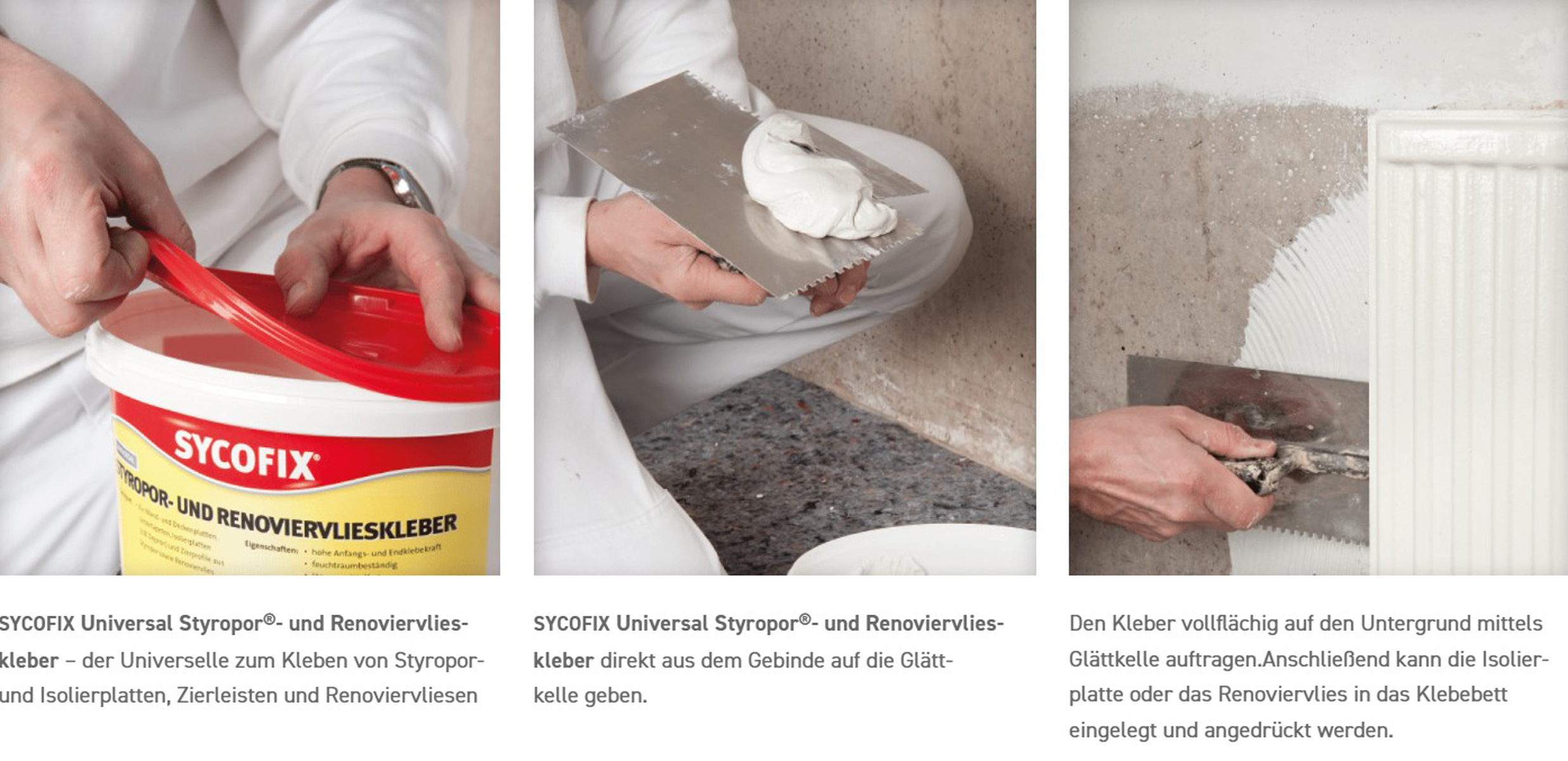 Sycofix - Styropor- und Renoviervlieskleber 4kg