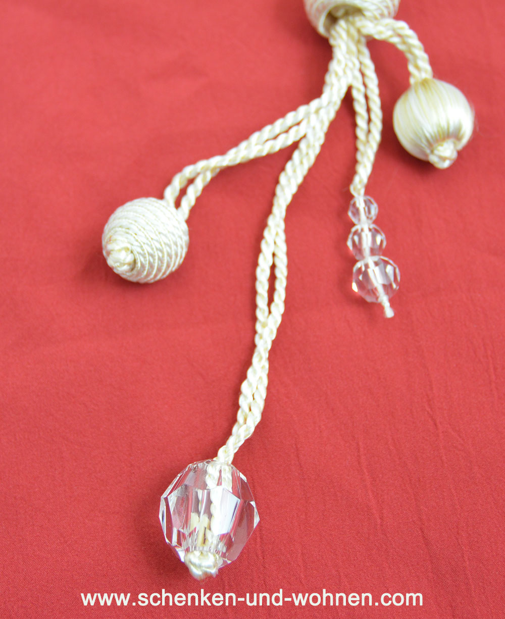 Dekoquaste Posamenten Länge ca. 19/24cm