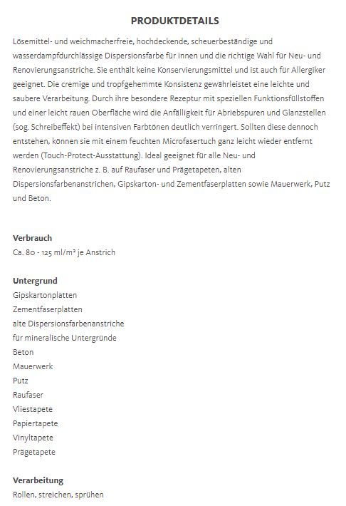 Schöner Wohnen Trendfarbe 6428 Toskana matt 50 ml Tester 