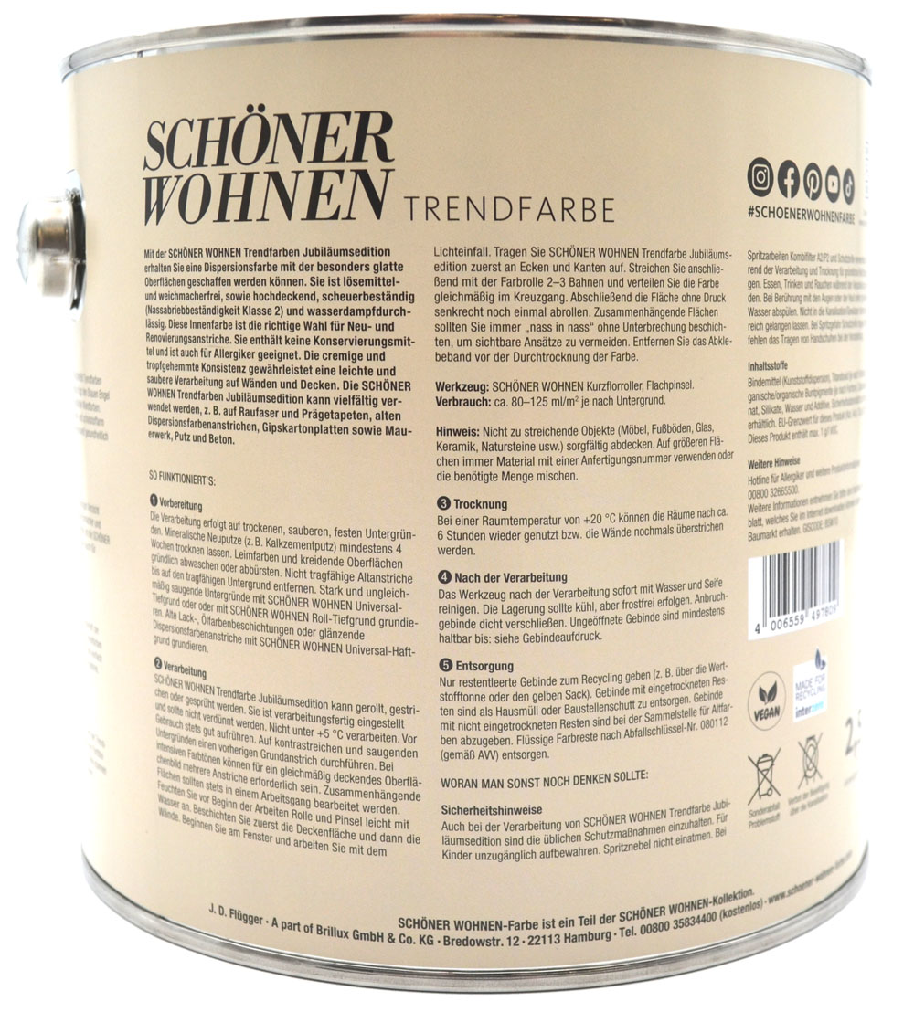 Schöner Wohnen Trendfarbe matt 2,5 l Ibiza
