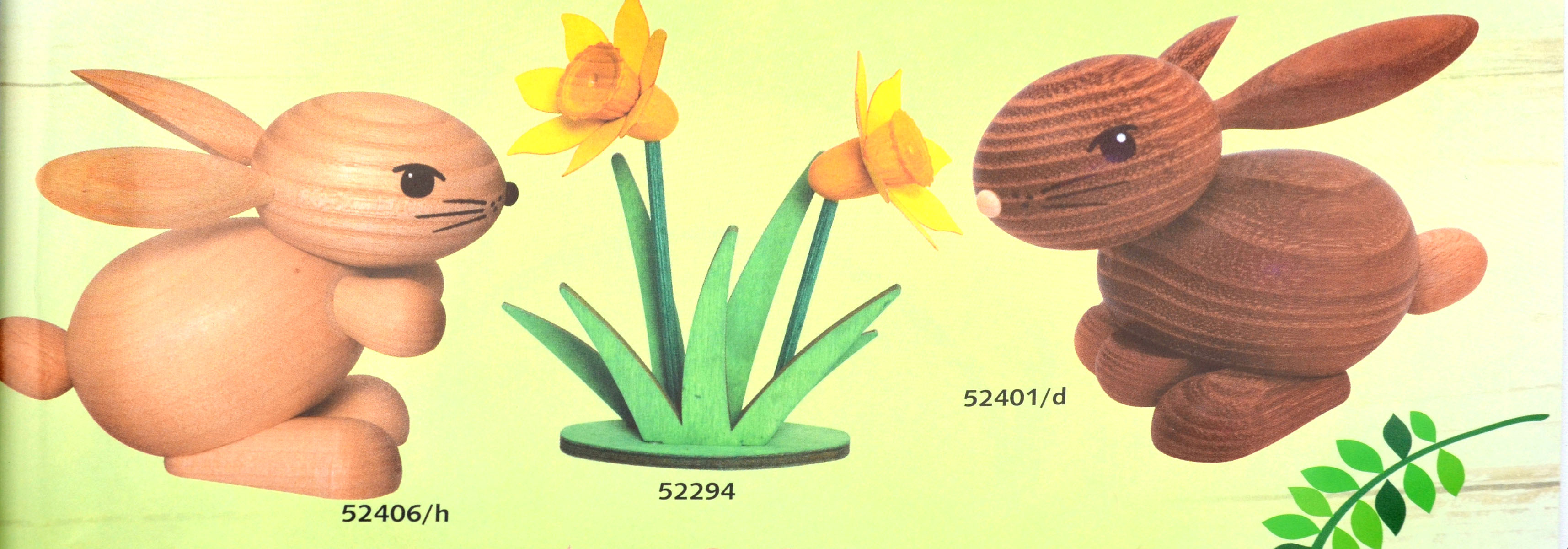 Narzisse aus Holz 13 cm Kuhnert 