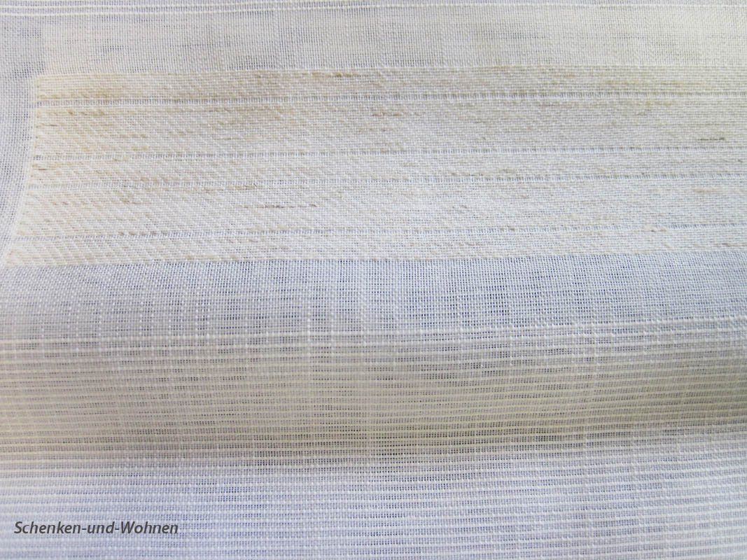 Zugrollo - Raffrollo Weiß Stickerei - Rechtecke in hellbraun 80 x 150 cm