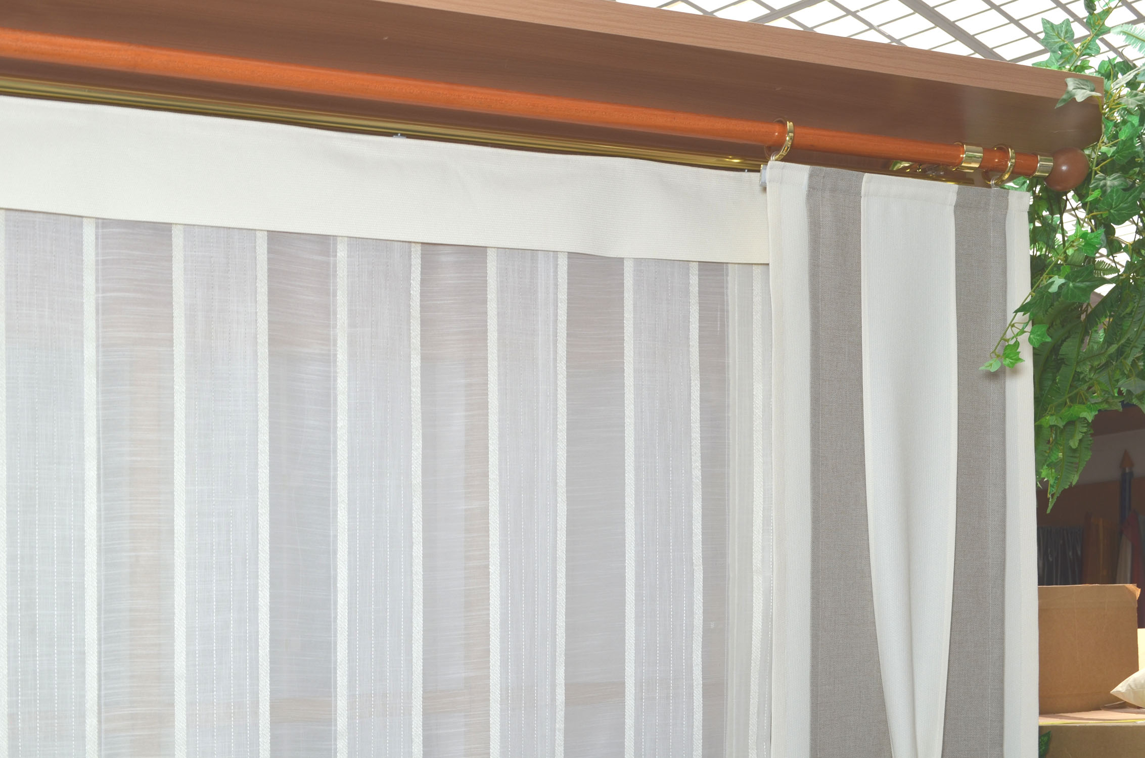 Musterfenster Gardinen Breite 2,20 m Höhe ca. 2,20 m