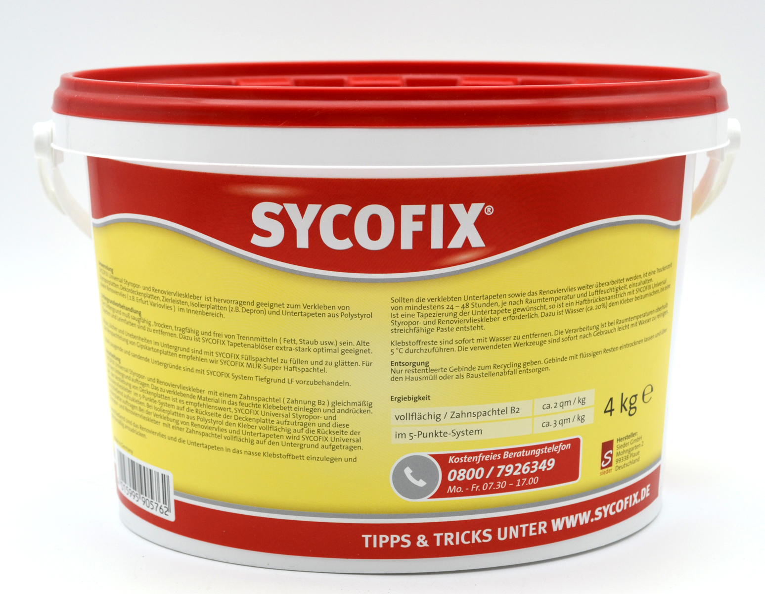 Sycofix - Styropor- und Renoviervlieskleber 4kg