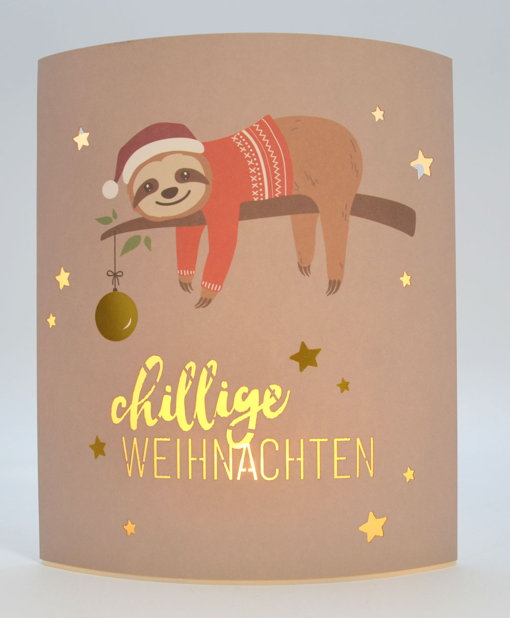 LED-Laterne Poesielicht Chiller zum Stehen oder Hängen mit Timer 16x13,x5 cm  LED-Laterne Poesielicht Chiller zum Stehen oder Hängen mit Timer 16x13,x5 cm