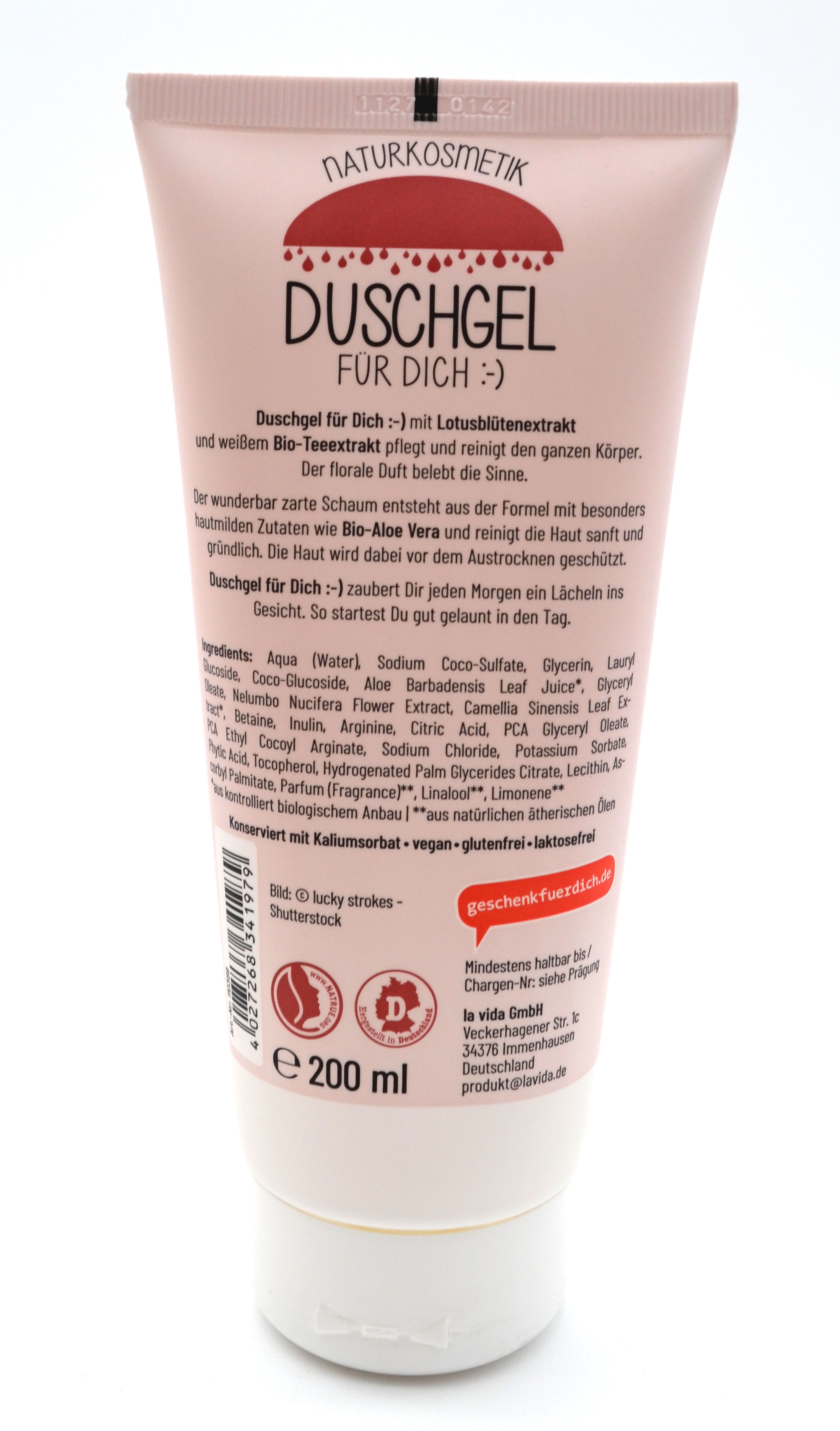 Duschgel für Dich "Hab Dich lieb" 200 ml Naturkosmetik