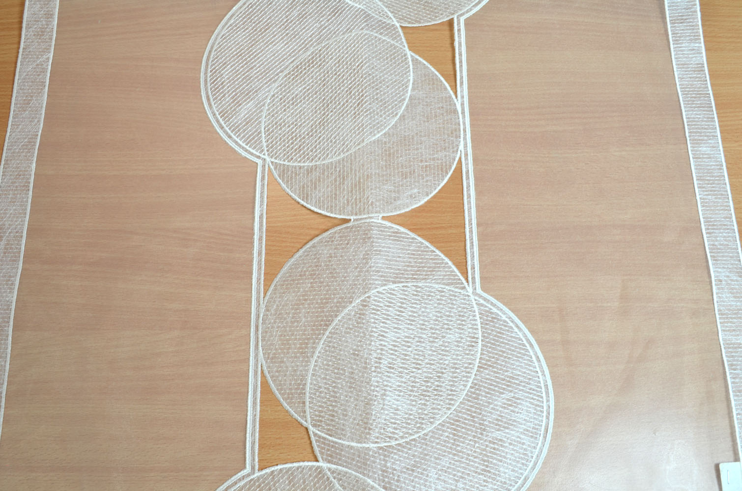 Flächenvorhang "Santo 3191" bestickt 60 cm breit Meterware