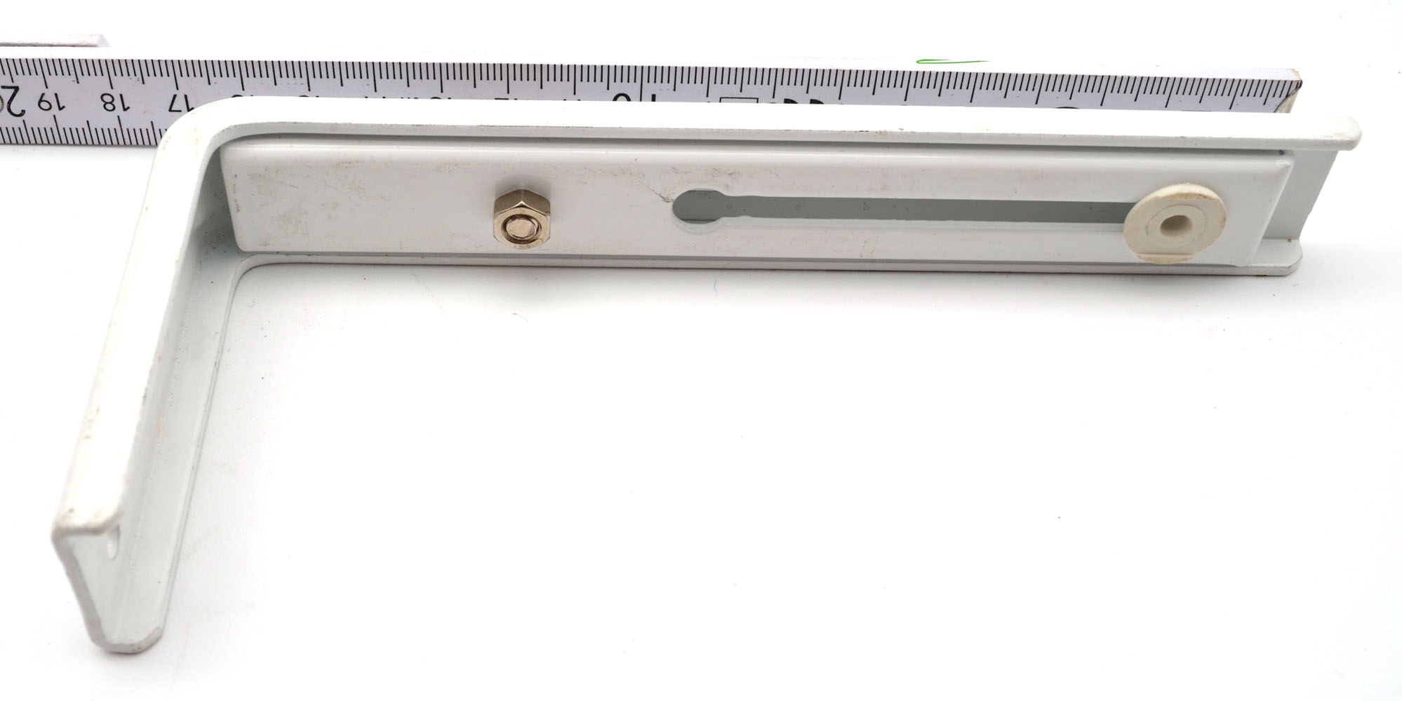 Wandwinkel mit Verstellbereich 150-240 mm – für Aluschienen (Silber oder Weiß)