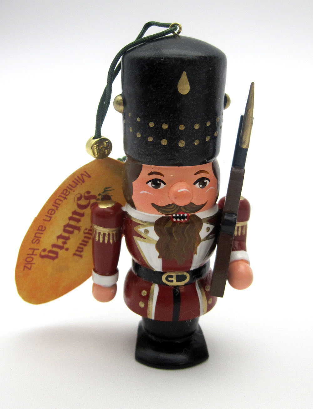 Hubrig Baumbehang Nussknacker Wachsoldat mehrfarbig 7 cm
