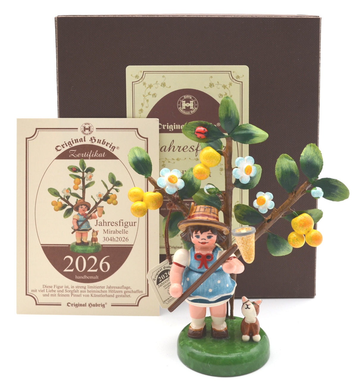 Jahresfigur 2026 Mirabelle mit Zertifikat - Hubrig 