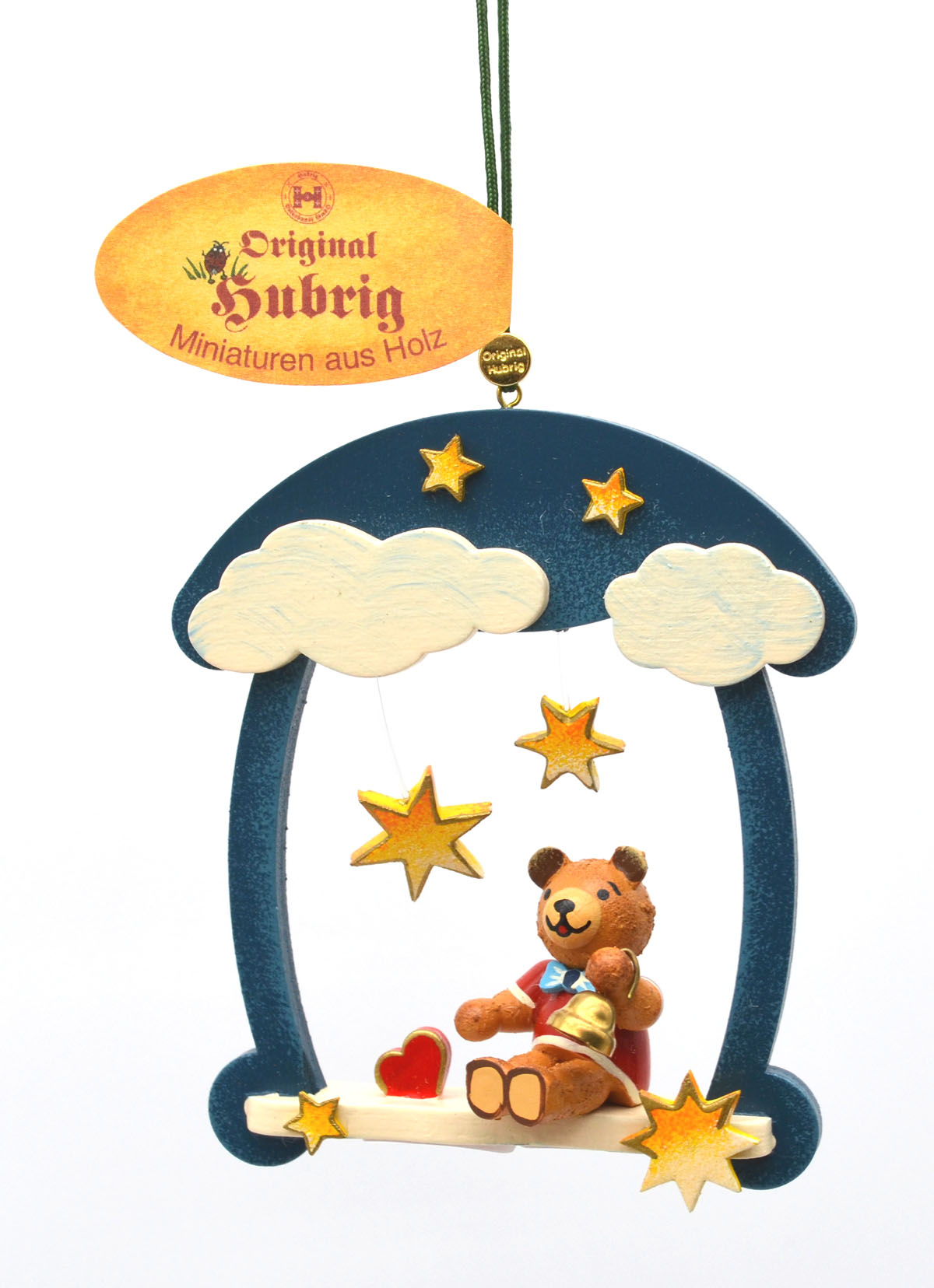 Hubrig Baumbehang Teddy auf Schaukel ca. 8x9x3 cm (BxHxT)