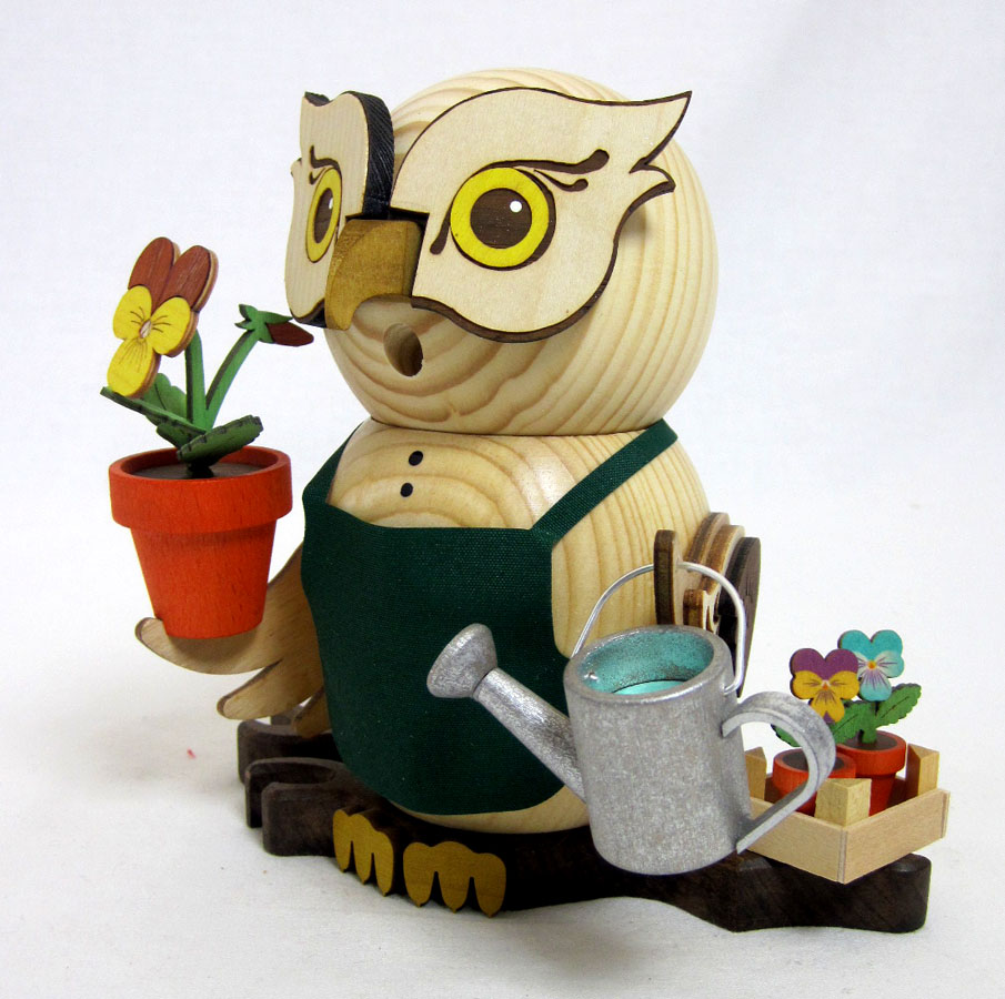 RM Eule Gärtner Rauchfigur ca. 15 cm - Neuheit 2021