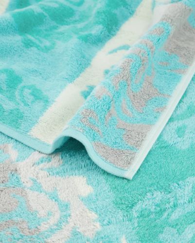 1057-14_grupped2_1 Handtuch Noblesse Cashmere Jaquardt türkis 50 x 100 cm