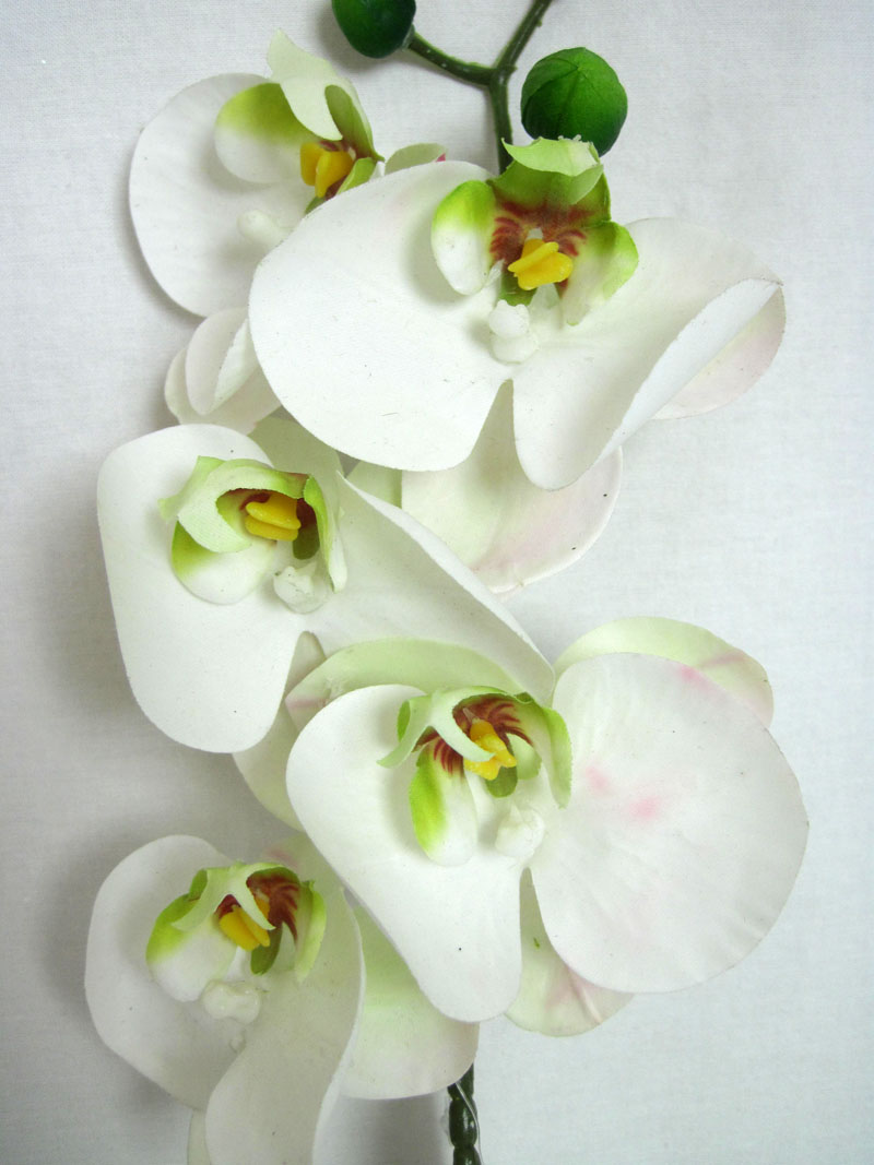 1 Kunstblume Orchidee Phalaenopsis weiß ca.58 cm