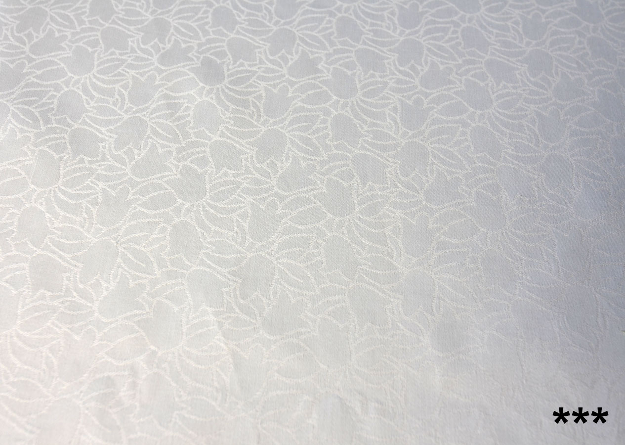 Tischwäsche Tischband 20 x 330 cm weiß Floral