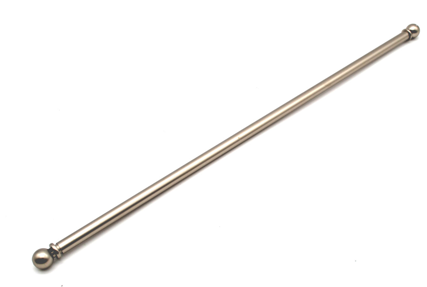 Vitragenstange rund – ausziehbar 40-70 cm Farbe: Nickel poliert 