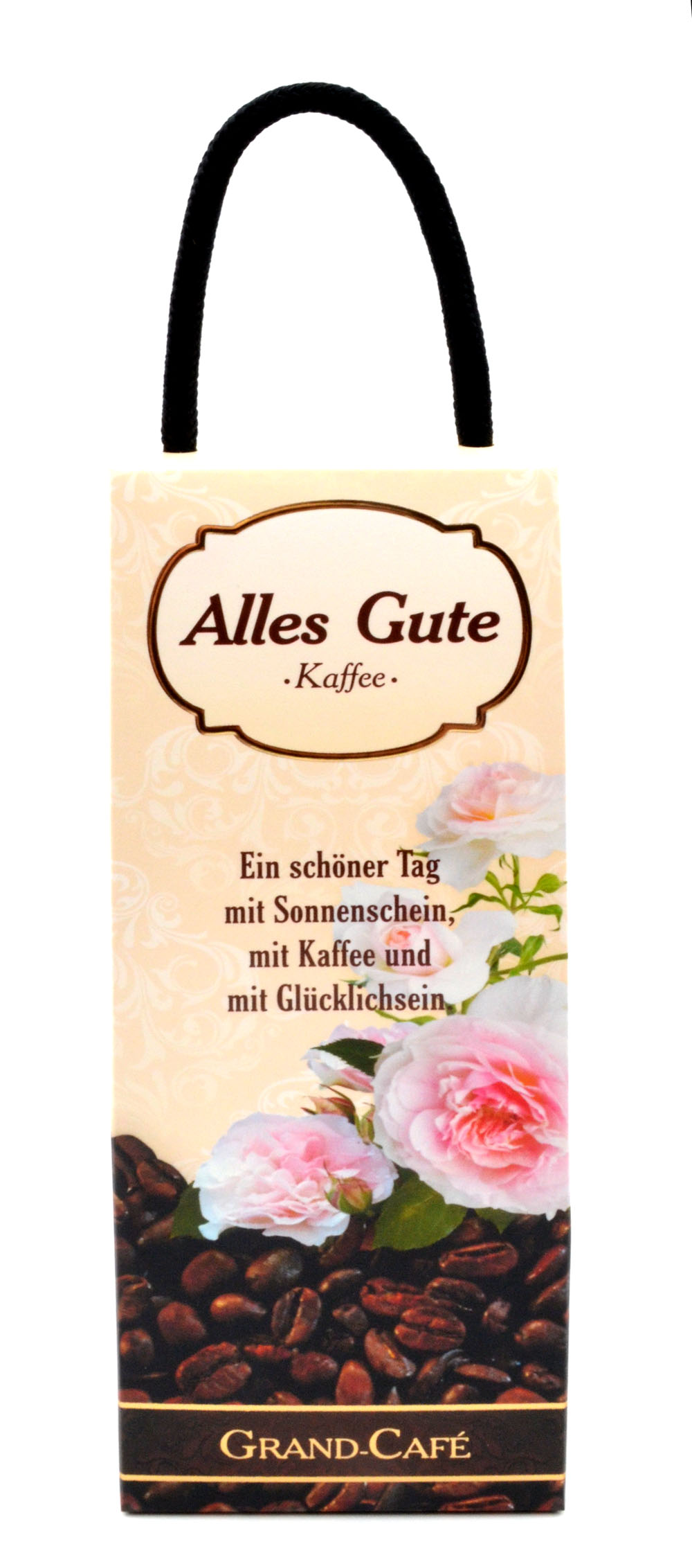 Kaffee-Box "Alles Gute" mit 75 g Filterkaffee Melange