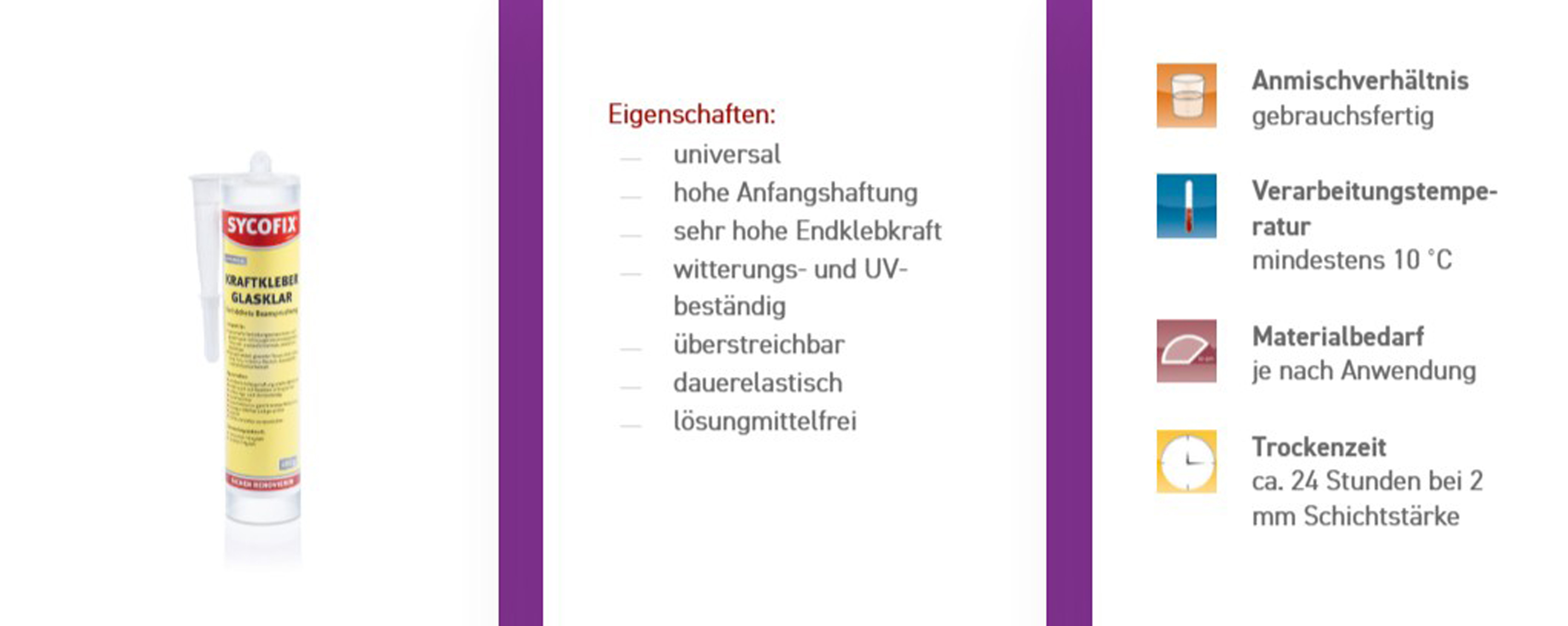 Sycofix - Kraftkleber Glasklar 310ml