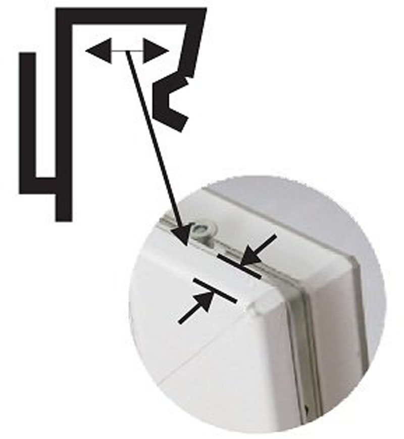 Clip zum Hängen von Fensterdekorationen weiß