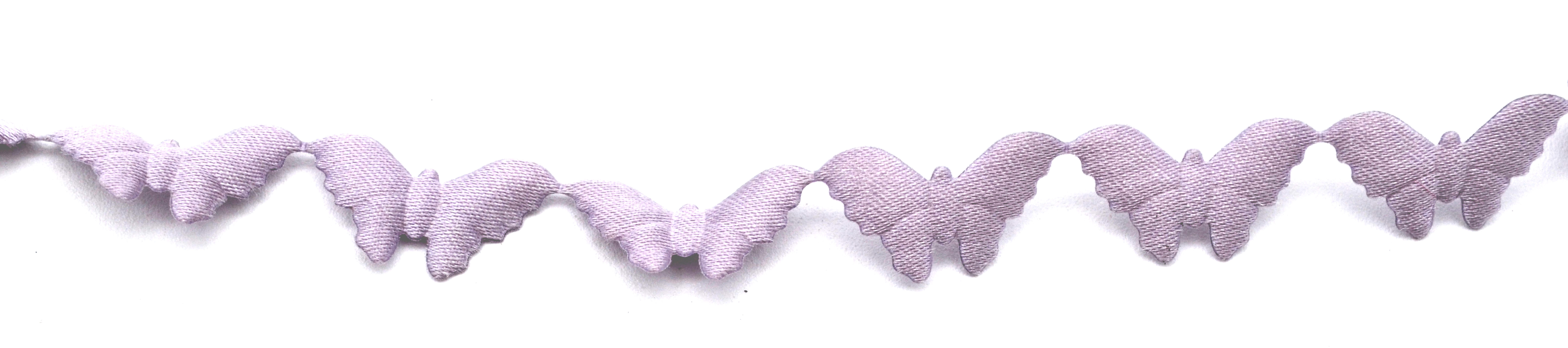 2 m Borte Motiv kleine Vögel hell-lila 12 mm