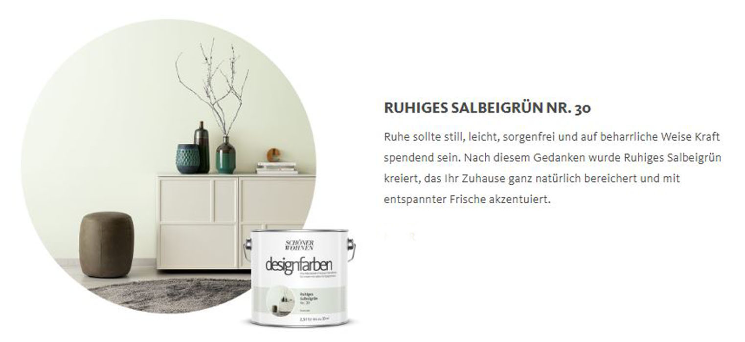 Designfarbe Ruhiges Salbeigrün Nr. 30 1,0 l
