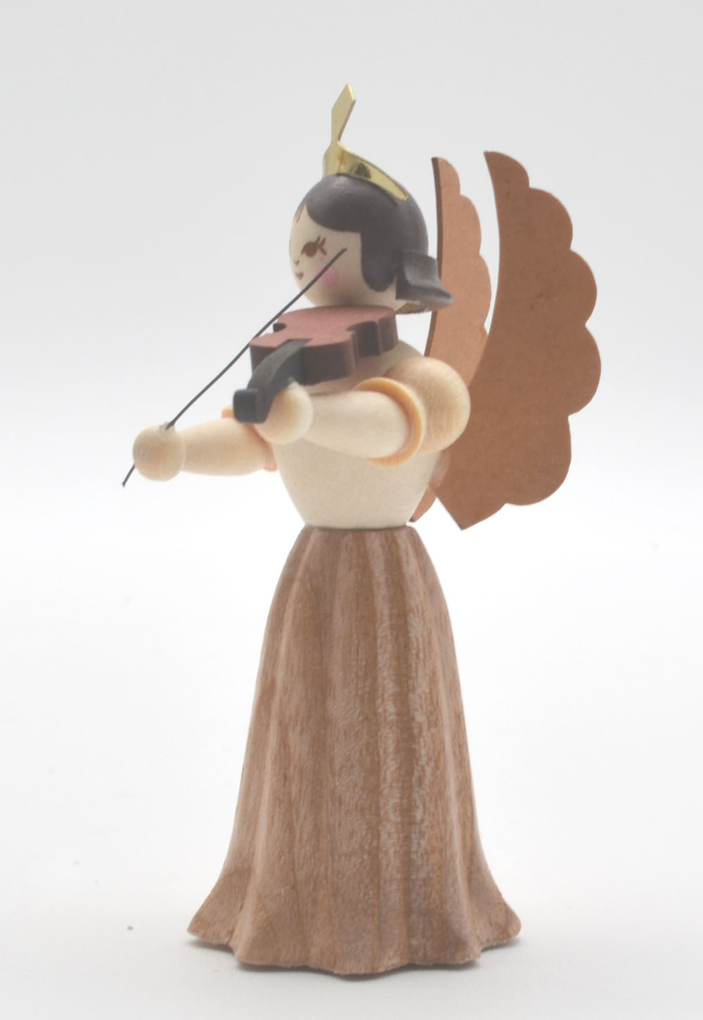 Engel Langrock mit Bratsche Natur 7 cm Konzertengel