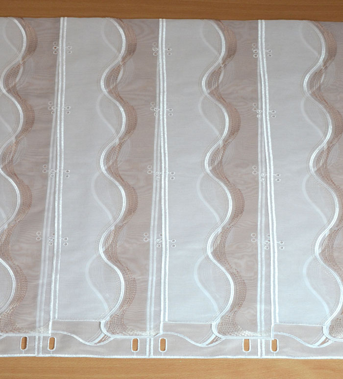 16cm breites Clippanneaux Raffpanneaux Welle rosenholz 140cm hoch