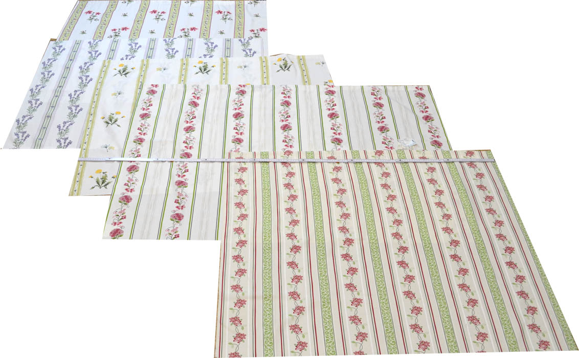 Stoffreste-Paket aus 5 Resten Landhaus-Dekostoff