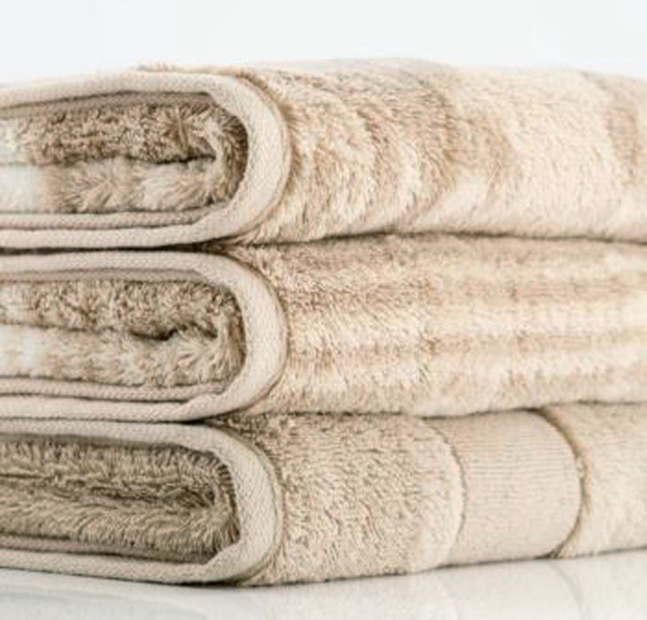 Handtuch Noblesse Cashmere Jaquardt, Fb. 33 Sand ca. 50 x 100 cm