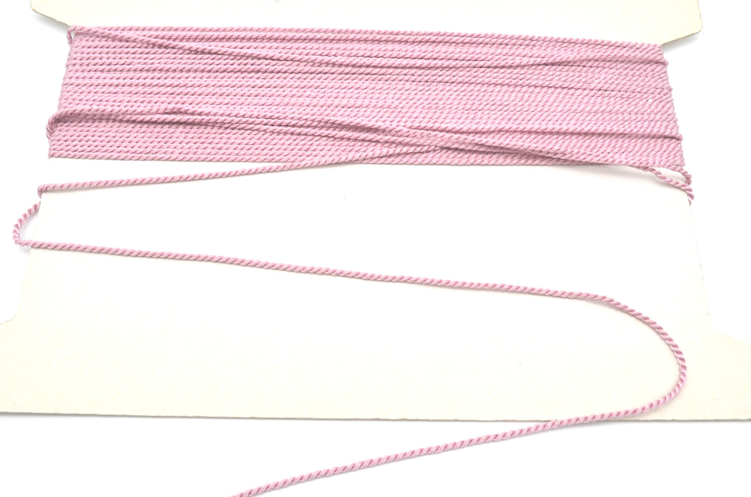 3 m Kordel gedreht 2 mm rosé