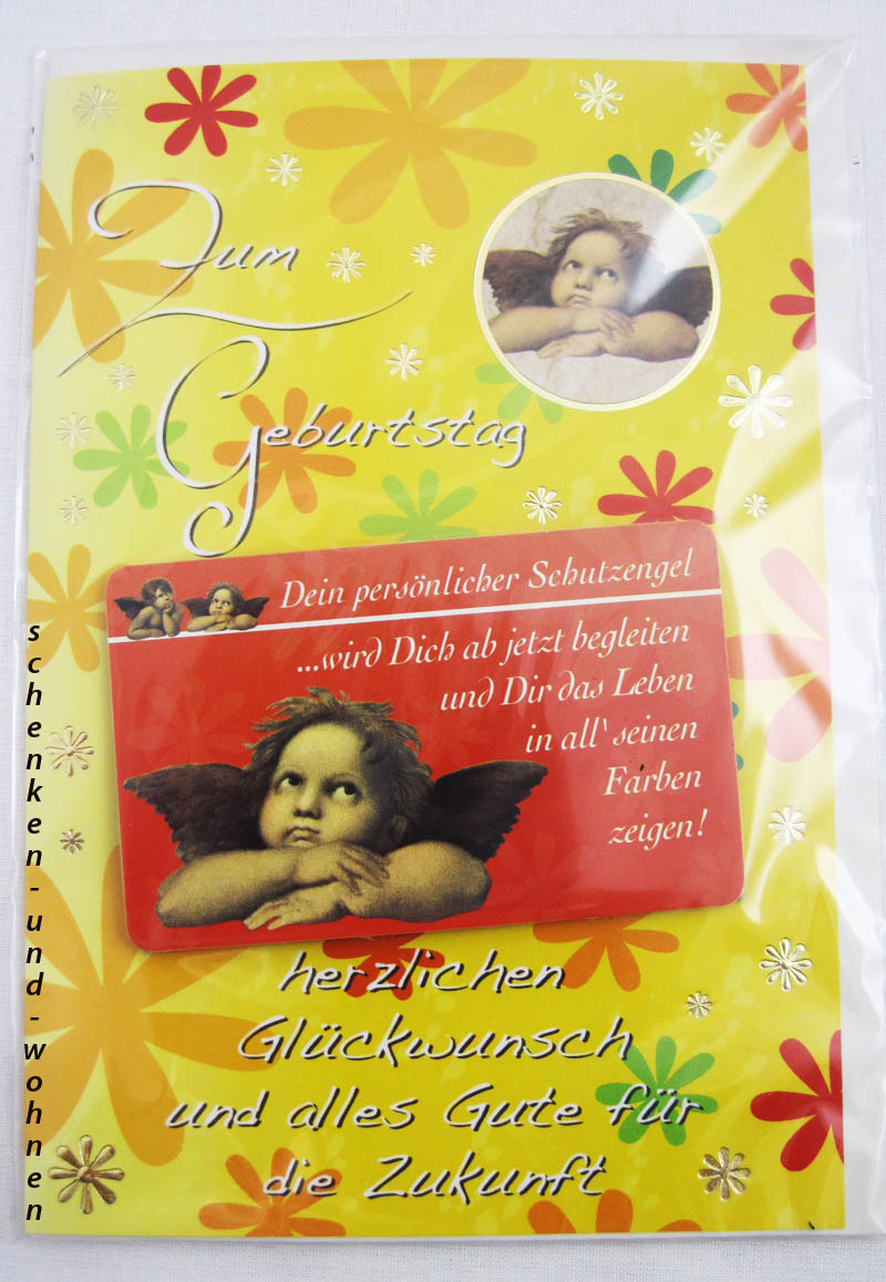 Geburtstagskarte Glückwunschkarte mit Schutzengelmotiv 51-4428