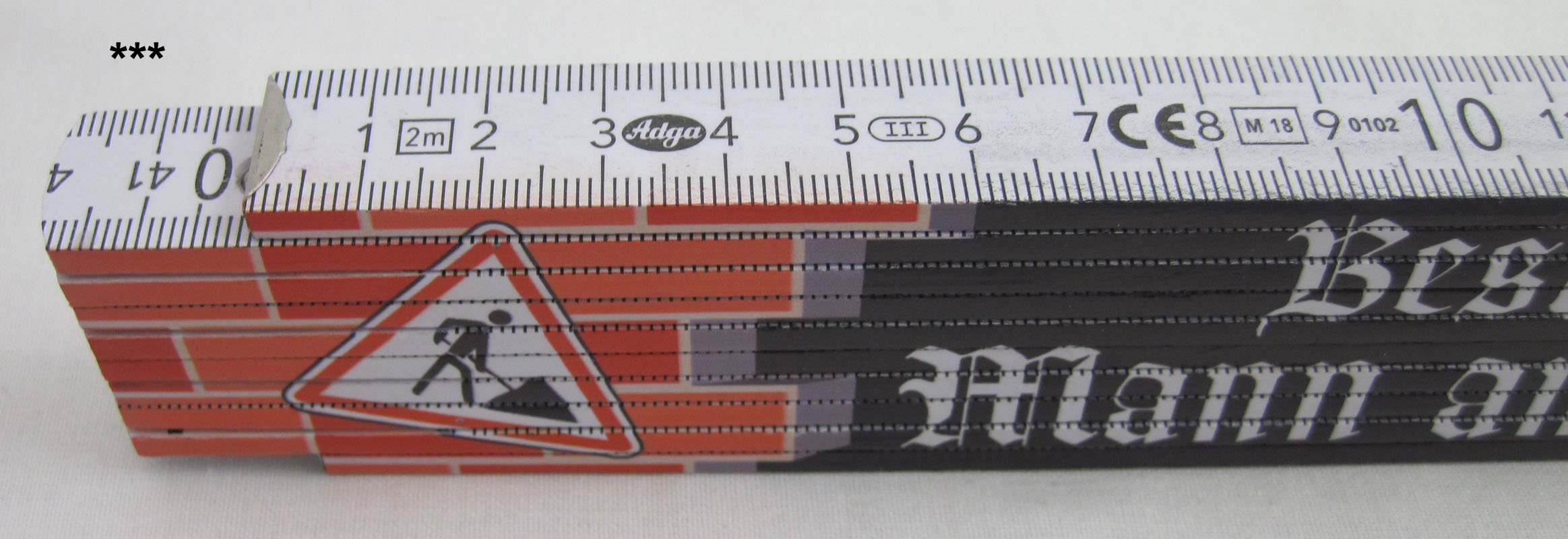 Zollstock für den Mann am Bau, mehrfarbig 30209