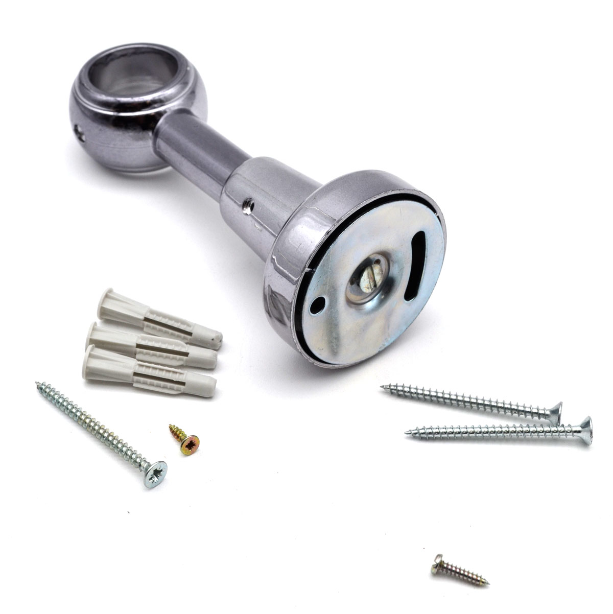 1 Wandträger geschlossen für Stil Ø 28 mm Kunststoff titan WA 11,5 cm