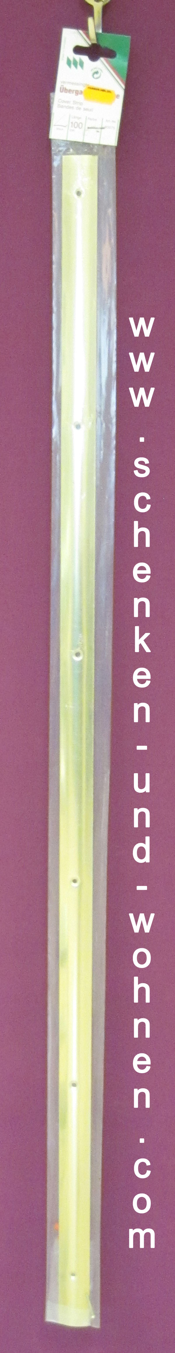 Übergangsprofil vermessingt 30x1,0mm 100 cm lang