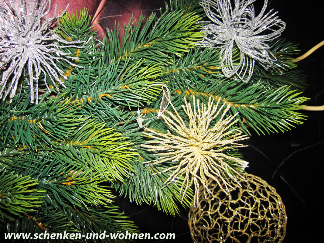 Drahtball, Drahtkugel - Spiralmuster, Champagne ca. 8 cm Durchmesser