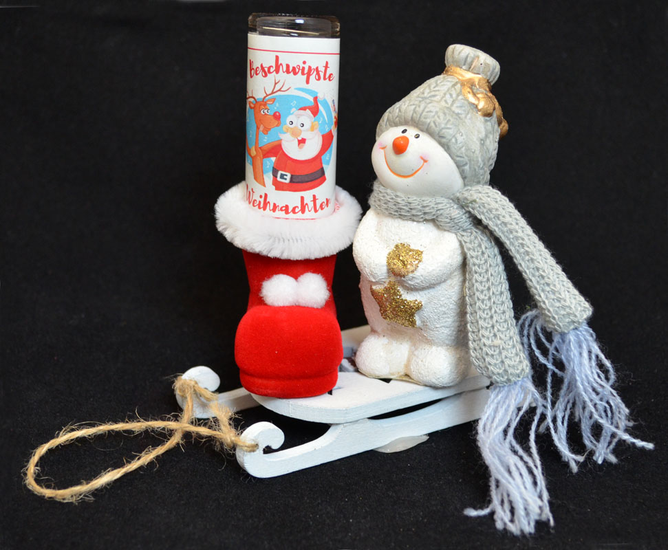 Weihnachtspräsent fertig verpackt "Beschwipste Weihnachten"