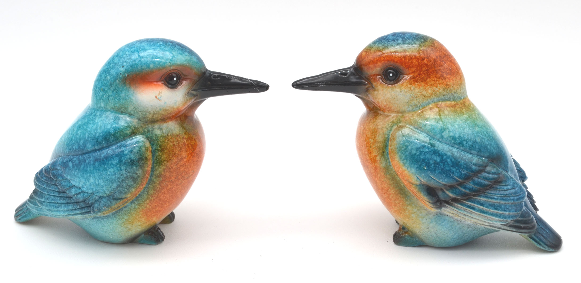 Eisvogel 10 cm aus Kunststein Handbemalt – Variante V1 
