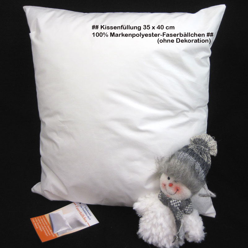Kissenfüllung - Inlett ca. 35 x 40 cm mit Faserbällchen