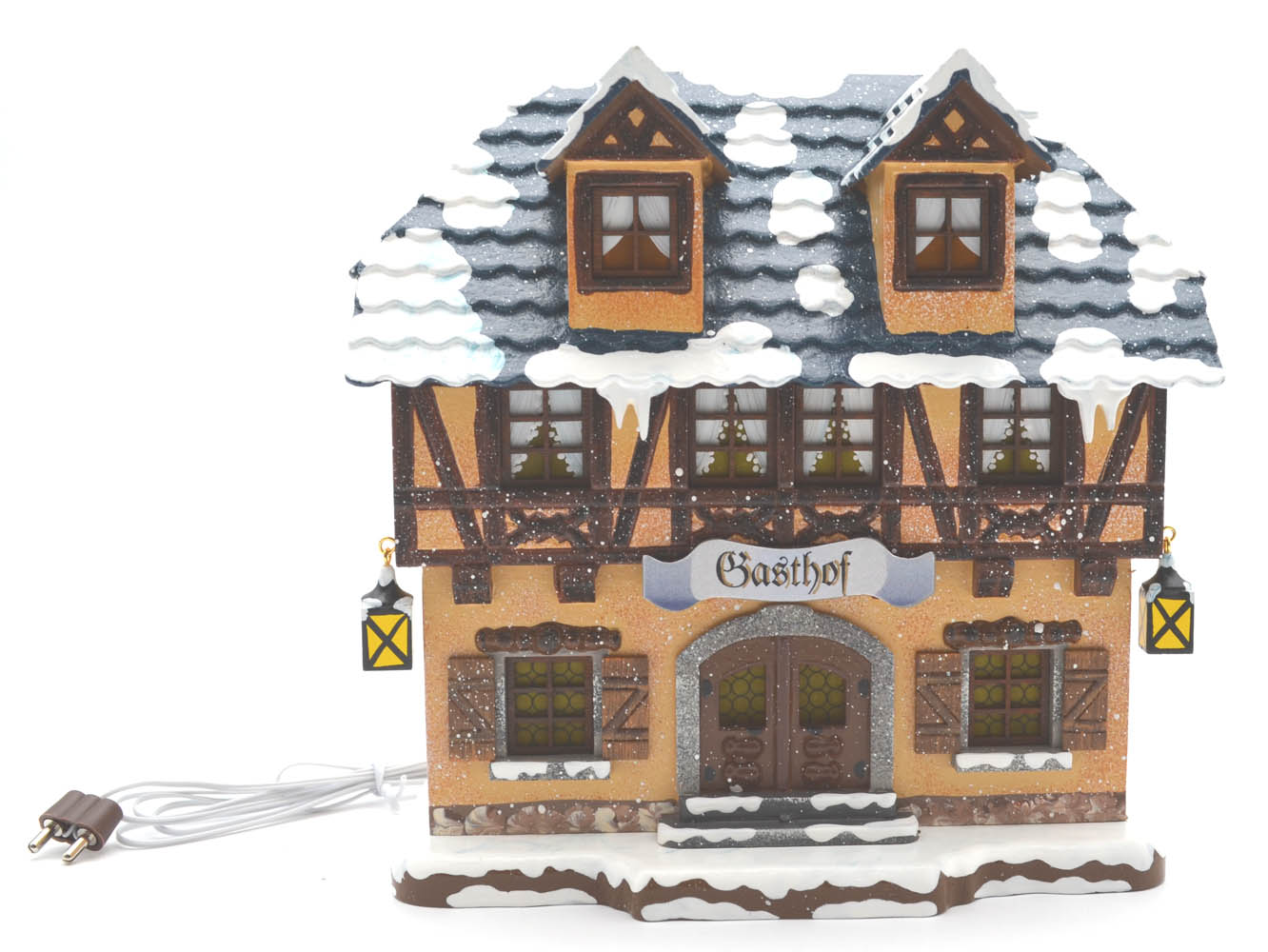 Hubrig - Wiki - Gasthof beleuchtet 15x15x6 cm (HxBxT)