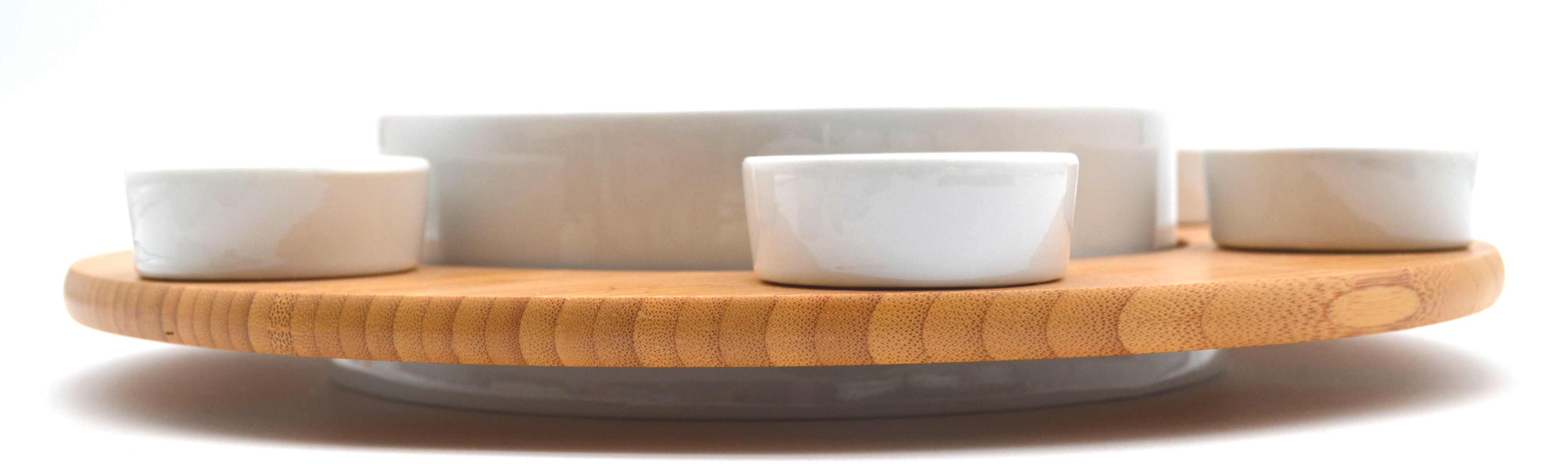 Crudité-Set Schale + Dip – 7-teilig, Ø 32 cm, H 6 cm