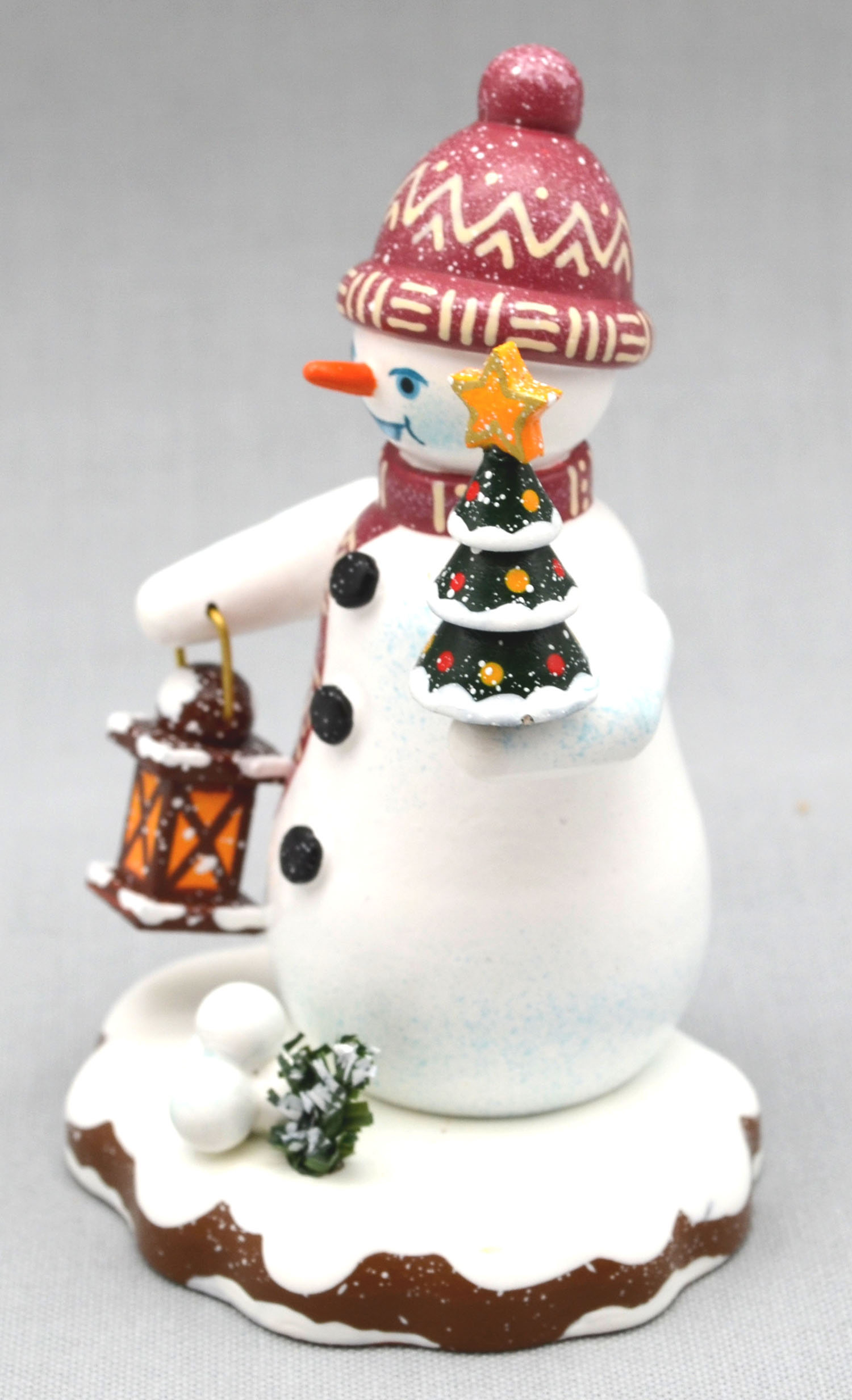 Hubrig Schneemann mit Tannenlicht