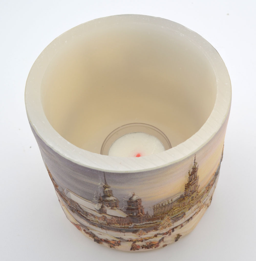 Lampionkerze Hofkirche 10x10 cm (HxD)